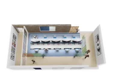 Bespoke cafeteria 3d design